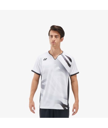 Yonex Men's Crew Neck Tournament Shirt 10566W (White) pas cheres