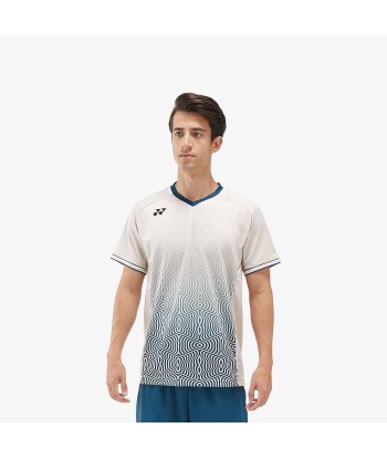 Yonex Men's Crew Neck Tournament Shirt 10567OM (Oatmeal) offre 