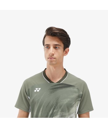 Yonex Men's Crew Neck Tournament Shirt 10568LOL (Light Olive) JUSQU'A -70%! 