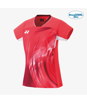 Yonex Women's Crew Neck Tournament Shirt 20769PR (Pearl Red) Amélioration de cerveau avec