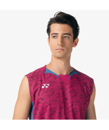 Yonex Men's Very Cool Dry Sleeveless Tournament Shirts 10614 (Grape) Le MVP de beaucoup