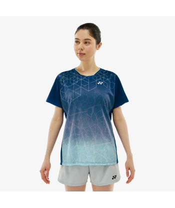 Yonex Women's Crew Neck Tournament Shirts 20814 (Dark Navy) Paris Déstockage Promo