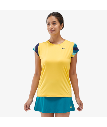 Yonex Women's Crew Neck Shirt 20754 (Soft Yellow) est présent 