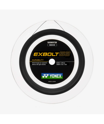 Yonex Exbolt 68 200m Badminton String (Black) brillant des détails fins