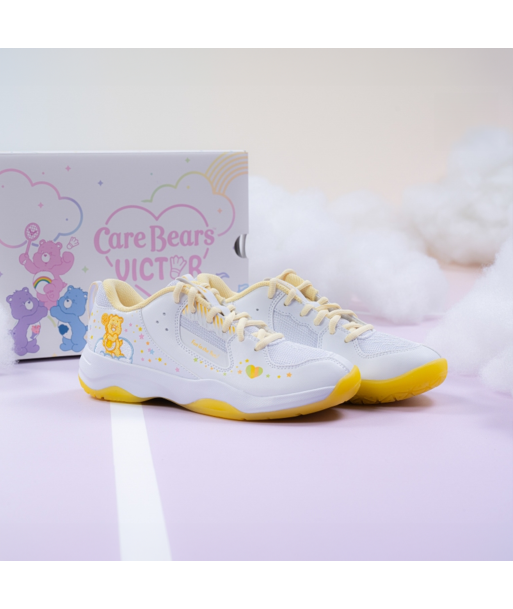 Victor x Care Bears Court Shoes A-CBC AE (White/Bright Yellow) Faites des économies