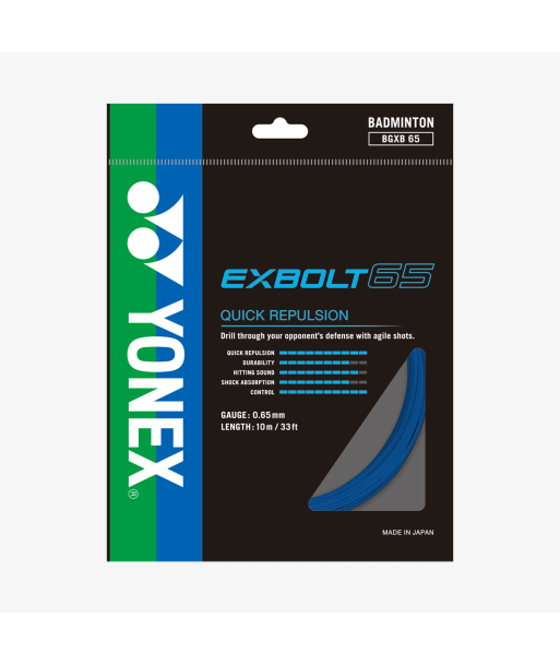 Yonex Exbolt 65 200m Badminton String (Blue) pour bénéficier 