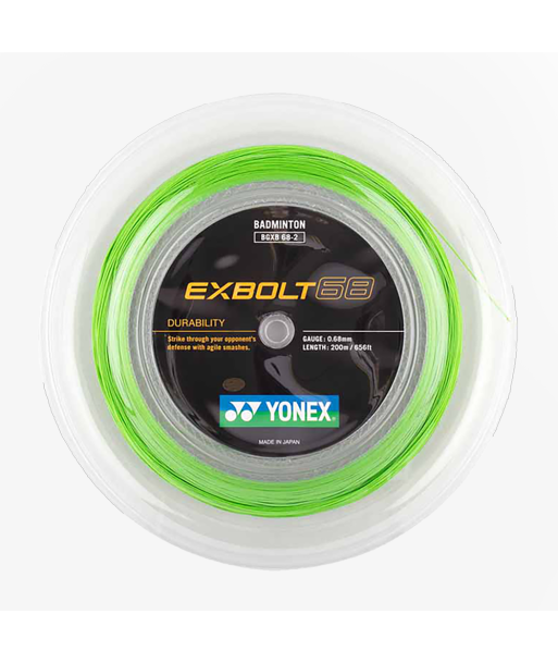 Yonex Exbolt 68 200m Badminton String (Lime Green) livraison et retour toujours gratuits