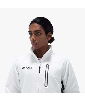 Yonex Men's Warm-Up Jacket 50148 (White) meilleur choix