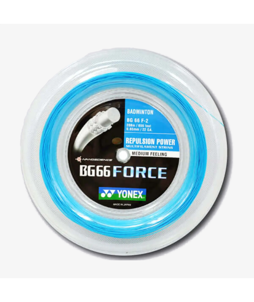 Yonex BG 66 Force 200m Badminton String (Cyan) Comparez et commandez 