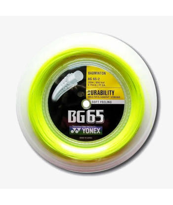 Yonex BG 65 200m Badminton String (Yellow) pas chere