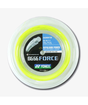 Yonex BG 66 Force 200m Badminton String (Yellow) Le MVP de beaucoup