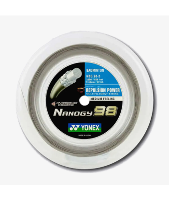 Yonex Nanogy 98 200m Badminton String (Silver Grey) Faites des économies