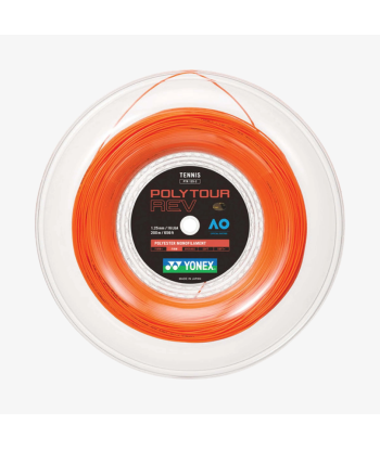 Yonex Polytour Rev 125 / 16L 200m Tennis String Reel (Bright Orange) en ligne des produits 