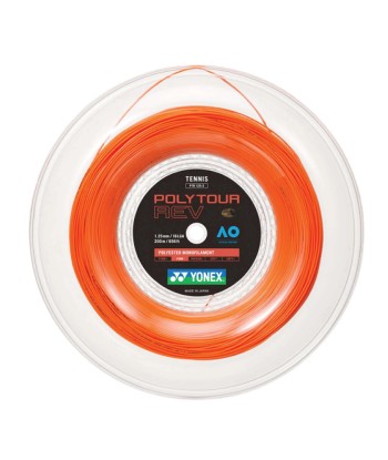 Yonex Polytour Rev 125 / 16L 200m Tennis String Reel (Bright Orange) en ligne des produits 