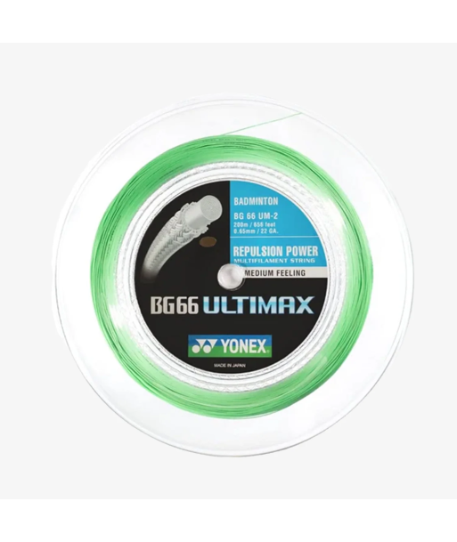 Yonex BG 66 Ultimax 200m Badminton String (Pastel Green) pas cher