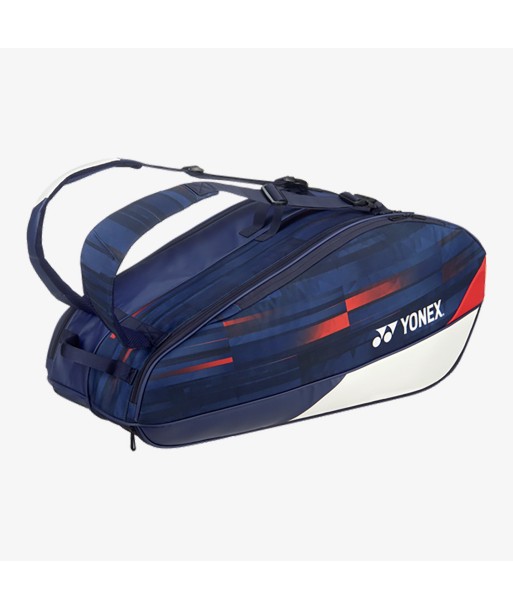 Yonex BAG26PALDWNR (White / Navy / Red) Limited Pro Badminton Tennis Racket 6pk Bag de technologie