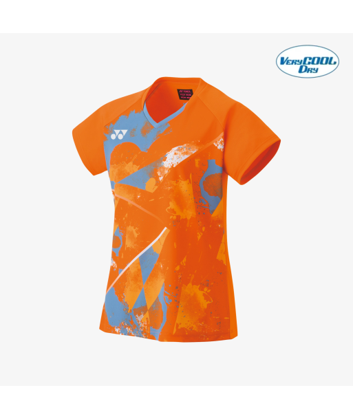 Yonex Women's Crew Neck Tournament Shirt 20771BOR (Bright Orange) paiement sécurisé