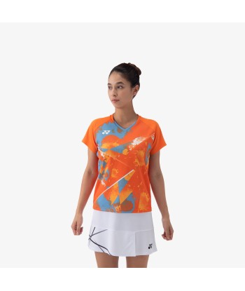 Yonex Women's Crew Neck Tournament Shirt 20771BOR (Bright Orange) paiement sécurisé