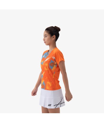 Yonex Women's Crew Neck Tournament Shirt 20771BOR (Bright Orange) paiement sécurisé