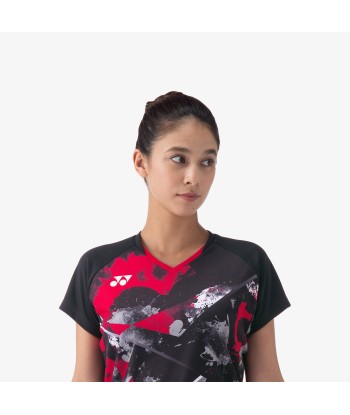 Yonex Women's Crew Neck Tournament Shirt 20771BK (Black) Economisez 