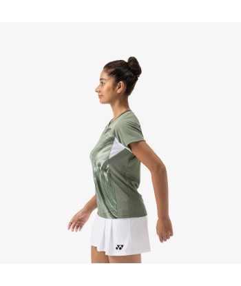 Yonex Women's Crew Neck Tournament Shirt 20769LOL (Light Olive) destockage