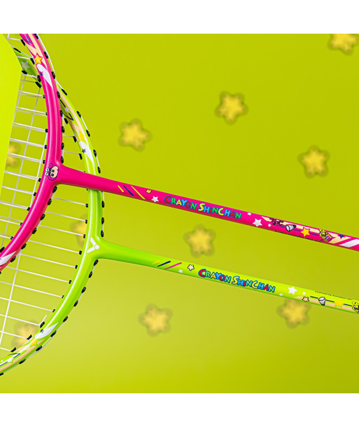 Victor x Crayon Shin Chan Racket Combo Set (ARS-CS-SET) Pre-Strung brillant des détails fins