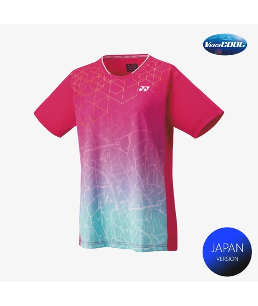 Yonex Women's Crew Neck Tournament Shirts 20814 (Bright Pink) online