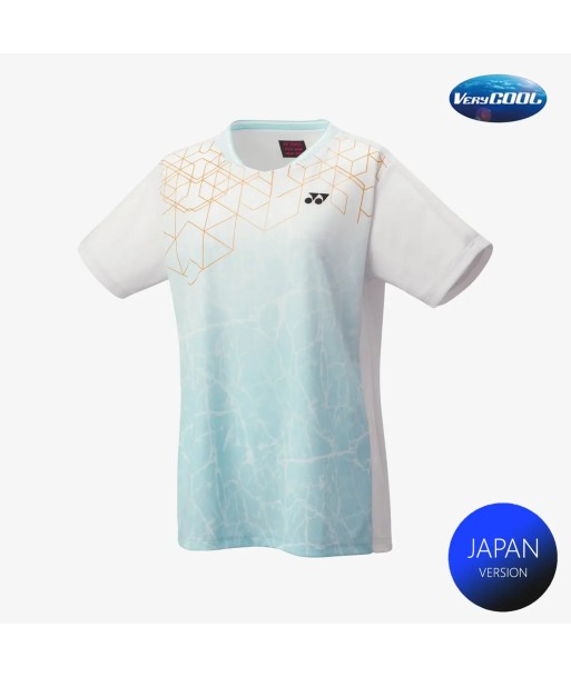 Yonex Women's Crew Neck Tournament Shirts 20814 (White) meilleur choix