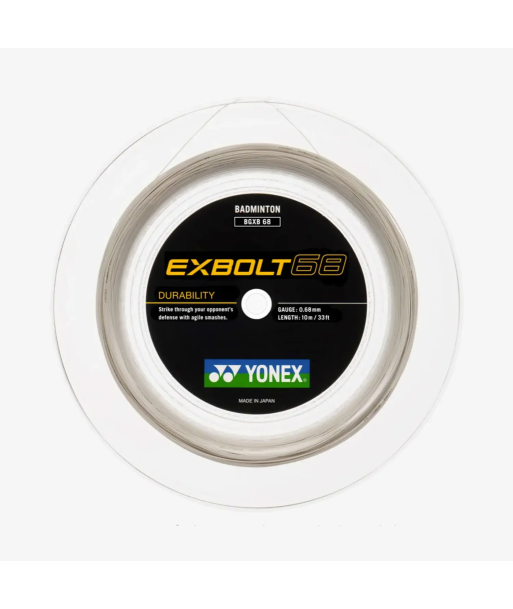 Yonex Exbolt 68 200m Badminton String (White) Dans la société mordern