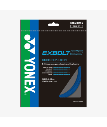 Yonex Exbolt 65 200m Badminton String (Blue) en ligne